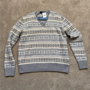 Fausto Reali Vannucci sweater, cashmere/wool blend, men’s Large